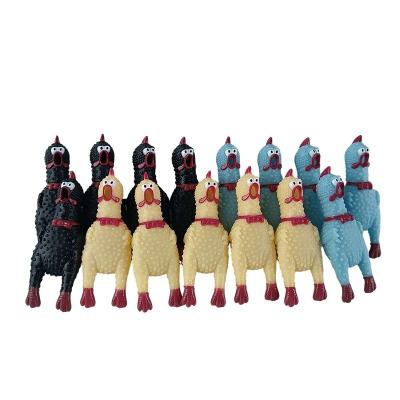 China Customized Popular PVC Fashion Three Dimensional Cute Screaming Chicken 3D Personalized Key Chain for sale