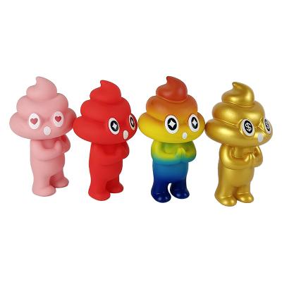 China Wholesale Hot Selling Cartoon Kids Poop Shape Silicone Toy Rubber PVC Ornament for sale