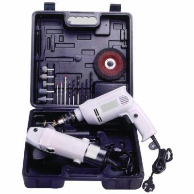 China Hot Sale Various Electric Impact Drill and Mini Angle Grinder Power Tool Set for sale