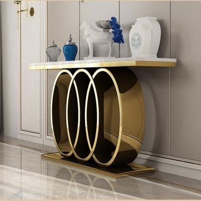 China New OEM style modern high quality extendable console tables entryway luxury table for hotel and home for sale