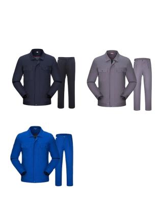 China Industry Factory Long Sleeved Suit Welding Fire Uniforms Insurance Wear Resistant Working Clothes for sale