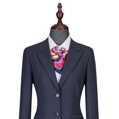 China Anti-Wrinkle Two Buttons Office Formal Modern Slim Fit Designed OEM Elegant Blazers Women Suit Set For Ladies for sale