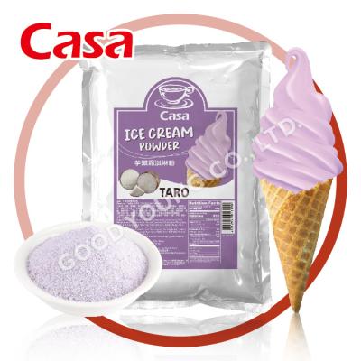 China Good Young Instant Tea Taro Powder Flavor Soft Serve Certification Ice Cream Ice Cream Powder HALAL Mix for sale