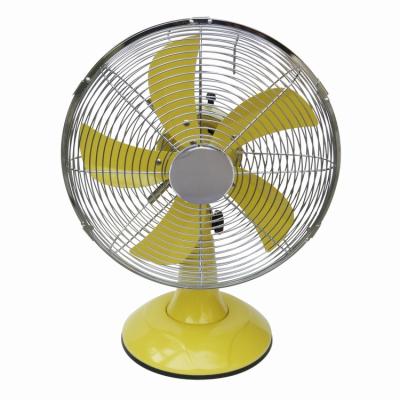 China CKD/SKD hotel fan, 5 blade table fan, 12 inch steel fan for sale