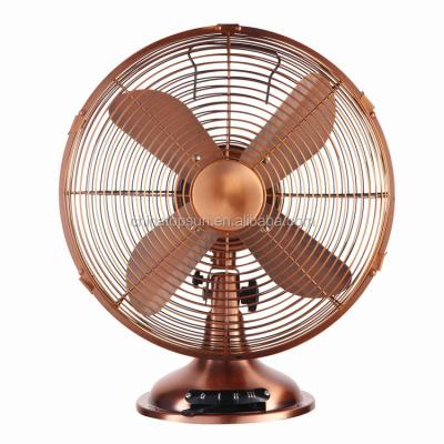 China Household 12 V DC Electric Metal 12 Inch Desktop Table Fan for sale