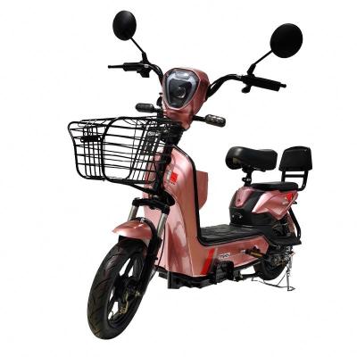 China Steel 14 inch 48V 500W electric bicycle e bike with metal fende.rs for sale