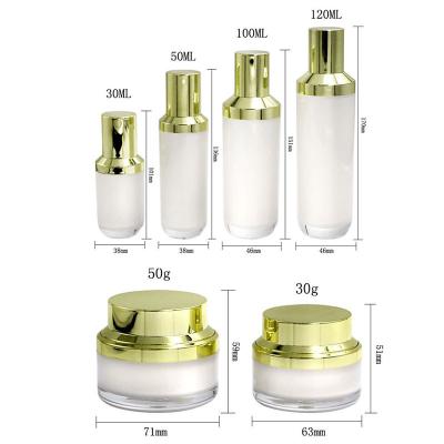 China Schroefkap Cosmetische verpakkingsset Cosmetische productverpakking 50 ml 60 ml 100 ml 120 ml Te koop