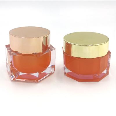 China Leak proof Transparent Acrylic Cosmetic Jar Diamond Jar for Skin Care Cream - 50g for sale