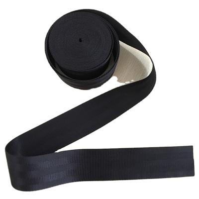 China Durable 2 inch black webbing nylon material with high breaking strength exterior webbing/security webbing for sale