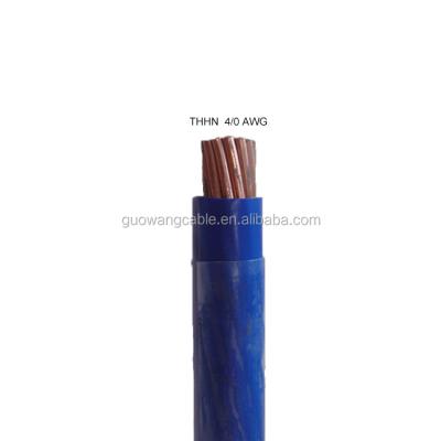 China Building Or Machine Wire Copper Cores PVC Insulation Nylon Jacket Stranded Size 14AWG To 1000MCM THHN Wire for sale