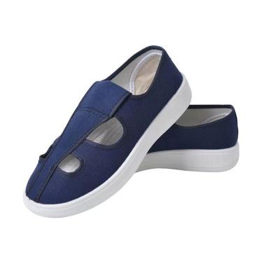 China Food Industry Antistatic Breathable Canvas Cleanroom Esd #34-#50 Shoes With Anti-Slip Sole for sale