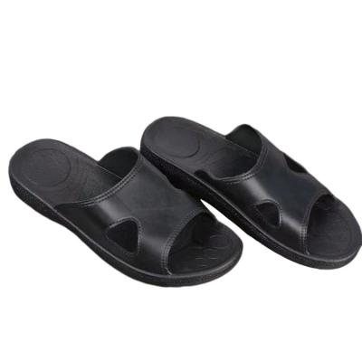 China High Quality ESD Anti-Static Black Slipper Safety Anti-Static Slippers For Men for sale