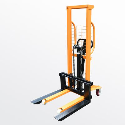 China Garment Shops 0.5 Ton Mini Stacker Manual Pallet Stacker Lift 1.6m Pallet Stacker Truck 500kg MS0516 for sale