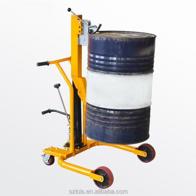 China Hotels drum manual pusher parrot beak drum lifter 350 kg barrel forklift - DY350A U-leg with 3 wheels for sale