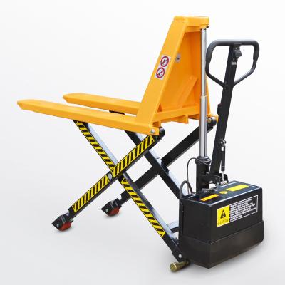 China Hotels Electric High Lift Pallet Truck 1.5 Ton 540mm Scissor Forklift Pallet Jack Lift Truck EHJ15S- for sale