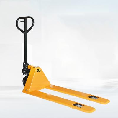 China Hotels low profile pallet jack 35-36mm 1 ton hydraulic forklift jack hand pallet truck low price-HPL10S for sale