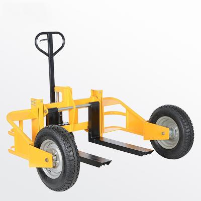 China Construction Material Shops Rough Terrain Pallet Truck Hand Pallet Truck For Rough Terrain 1 Ton Manual Hydraulic Truck RP1000A for sale