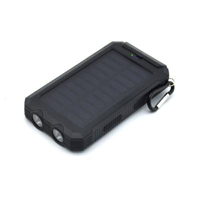 China Solar Panel Charge Hot selling solar power bank compass outdoor dual headlights 20000mAh power bank for sale