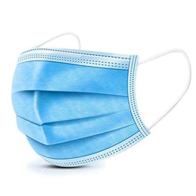 China Adult Disposable Blue 3 Layer Face Mask Earloop Facial Massage For Sale Surgical Masks for sale