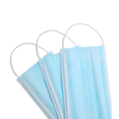 China Adult Premium Quality Nonwoven Elastic Face Mask Disposable Face Masks Earloop for sale