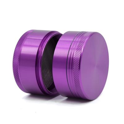 China New Custom Printed 50mm 55mm Broken Grinder Smoking Pipe Herb Grinders A1015 4 Layer Smoke Grinder Aluminum Alloy CNC Tobacco for sale