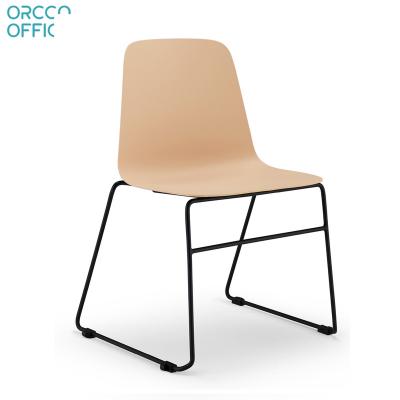 China Modern Italy Design Training Waiting Chair Ergonomic Conference Chair Plastic Chairs Te koop