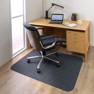 China OEM Eco-friendly Non-slip Durable Custom Design Hardwood and Tile Floor for Black Office Chair Mat Te koop