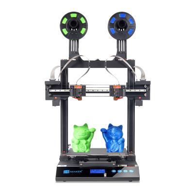 China JGMaker Artist-D Large Print Size 310x310x350mm Dual Color Large Print Size 310x310x350mm Nozzle FDM 3D Printer Price for sale