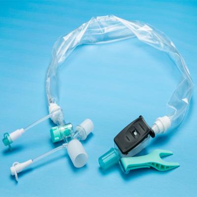 China Medical Using Hot Selling Good Quality Closed Sterile Closed System Pin Suction Cleaning Catheter For ICU for sale