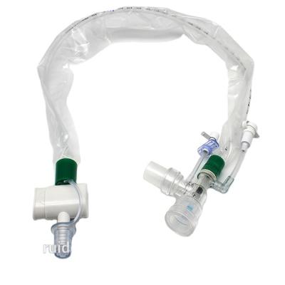 China Hot Selling PVC 10Fr Medical Disposable Closed Suction System For Baby Suction Price Tracheostomy Closed Tube Catheter Good for sale