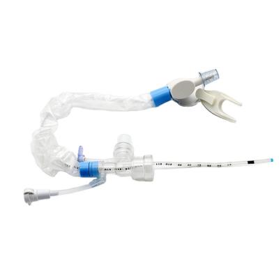 China 2020 Hot Selling PVC Sterilized 100% Medical Grade PVC Closed Suction Catheter Suction System Closed Endotracheal Tube for sale