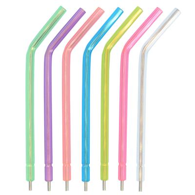 China Factory Direct Sales PVC Air Water Medical Disposable Dental Syringe Tip Colorful PVC Metal Inner Core for sale