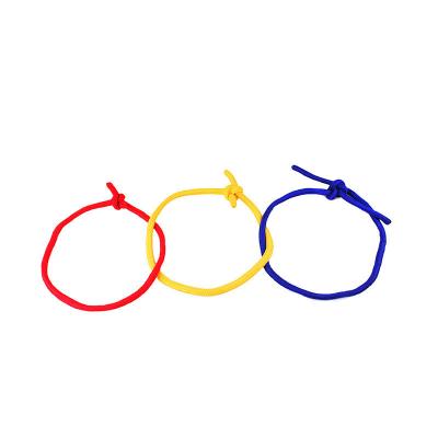 China Three Classic Magic Strings Color Three Tying Professional Magic Trick Rope Rope Props Funny Blue Yellow Red Magic Props Close-up for sale