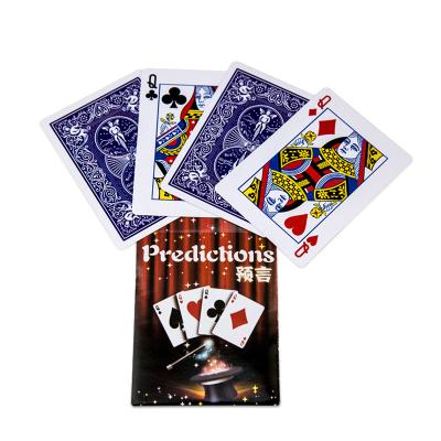 China Classic Queen's Magic Parade Explained Magic Wizard Close Up Illusion Predicting Magic Tricks Card 4Q Trick Props Toys For Children for sale