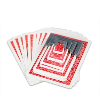 China Classic Magic Cards Shrinking Magic Tricks Funny Magician Playing Card Training Stage Close-up Magic Props Kids Classic Toys for sale