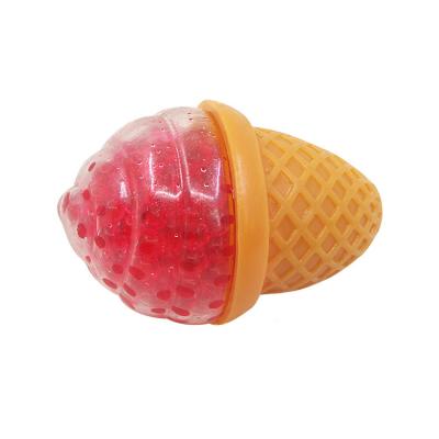 China Creative Classic Magic Novel Ice Cream Grape Ball Ice Cream Decompression TPR Pearl Ball Pinch Music Duct Toys for sale