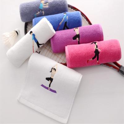 China QUICK DRY Sublimation luxury cotton towel luxury cotton sports toalla deportiva deportiva custom logo Sports Towels for sale