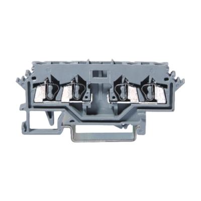 China High Quality 2.5Mm Straight Din Rail Mounted Terminal Block Of PA66 Socket for sale