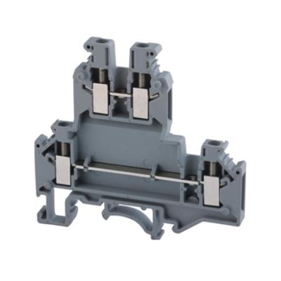 China PA66 Din Rail Screw Terminal Blocks For Control Panel Box for sale