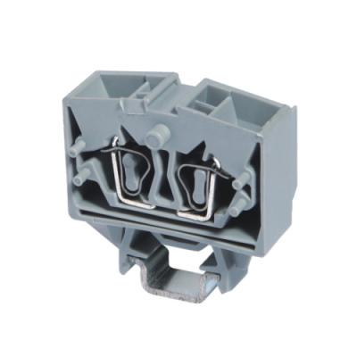 China High Quality PA66 PA66 Gray Copper 4 Conductor Miniature Terminal Block For Din 15 Rail for sale