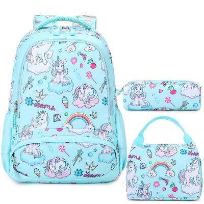 China Meisohua High Quality Waterproof Backpack for Girls 3 in 1 Set Waterproof School Bag Kids Backpacks with Packing and Lunch Pencil Case for sale