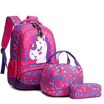 China Meisohua Waterproof 3 In 1 School Sets Plush Unicorn Backpack Girls Set For Kids for sale