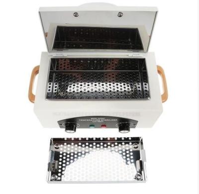 China High Temperature UV Sterilizer Box Nail Art Tool Sterilizer Box with Hot Air Disinfection Cabinet For Salon Nail Art Equ for sale