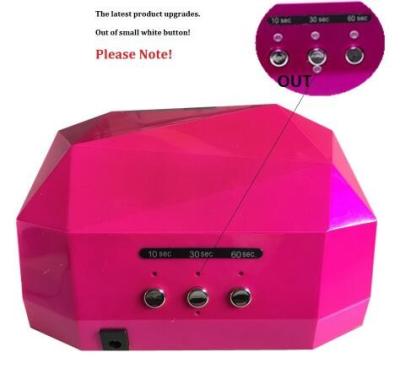 China 2017 Newest 36W gel nail machine CCFL UV LED lamp for drying nail dryer GEL Nail Curing Polish Light 220-240V Diamond Pi for sale