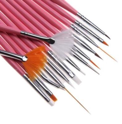 China 15 pcs/set Nail Art Decorations Brush Tools Professional Nail Art Brushes Painting Pen for False Nail Tips UV Nail Gel P for sale