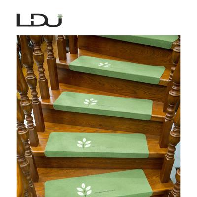 China Home Warm Self-adhesive Non-slip Stair Tread Night Light Can Be Freely Cut For A Variety Of Stairs Multicolor Customizable Stair Mats for sale