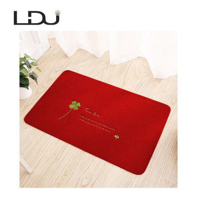 China Custom Waterproof Non-Slip Hard Wool Durable Door Mat With Rubber Backing for sale