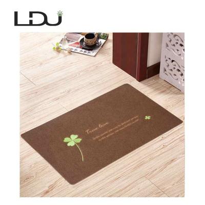 China 7mm Thickness Custom Printed Luminous Outdoor Cover Waterproof Front Door Mat For Night for sale