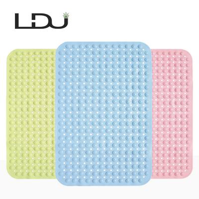 China Sustainable Chinese Factory PVC Bath Shower Safety Suction Mat Anti-Slip Bath Mat for sale