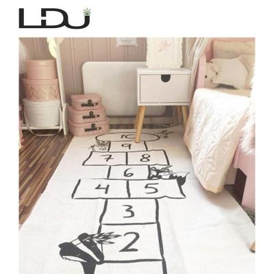 China Environmental Friendly 100% Cotton Digital Controllers Kids Toys Game Malaysia Customized Folding Baby Play Mat For Kids for sale